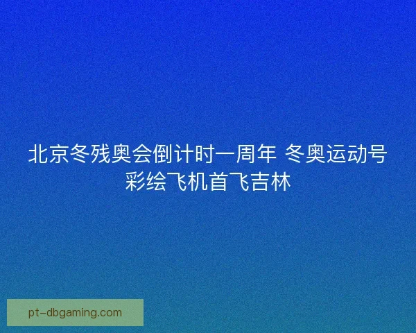 北京冬残奥会倒计时一周年 冬奥运动号彩绘飞机首飞吉林